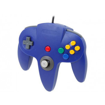 Blue N64 Controller Nintendo 64 Controller Blue New - Nintendo 64 Controllers - N64 Controllers - N64 Controller Pads - Nintendo 64 Controller Blue - New